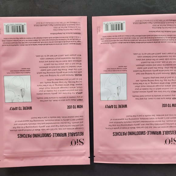 SIO Chestlift Reusable Wrinkle - Smoothing Patches Lot of 2 - Picture 2 of 3